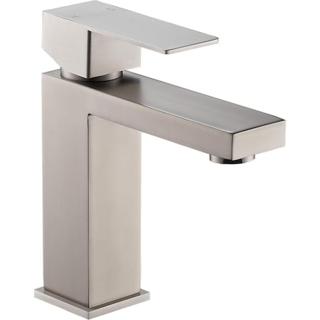 Chery Industrial Modern Bathroom Sink Faucet, W/ Complete Drain Silver LB-3201S